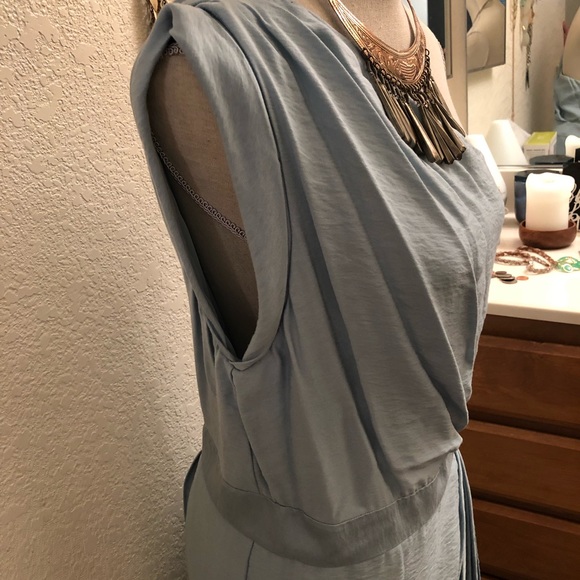 Bcbg sky blue off shoulder dress - Picture 4 of 5
